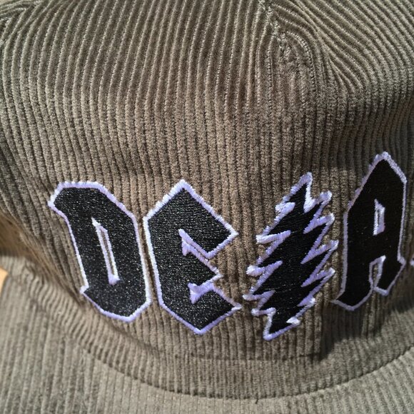 Corduroy Snapback Hat Grateful Dead AC/DC Shakedow - Picture 3 of 5